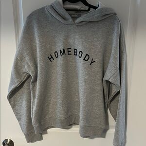 Marled Gray Casual Hoodie